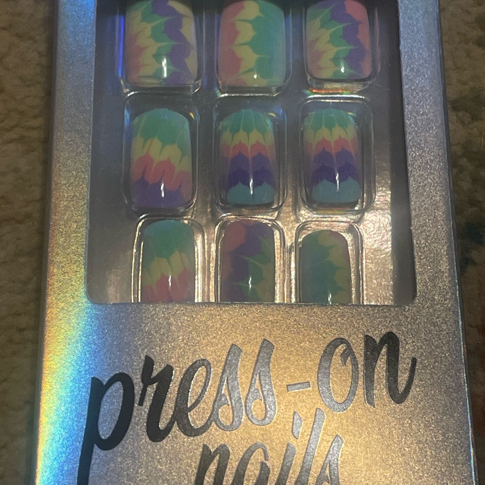 Glamermaid Peacock style nails
